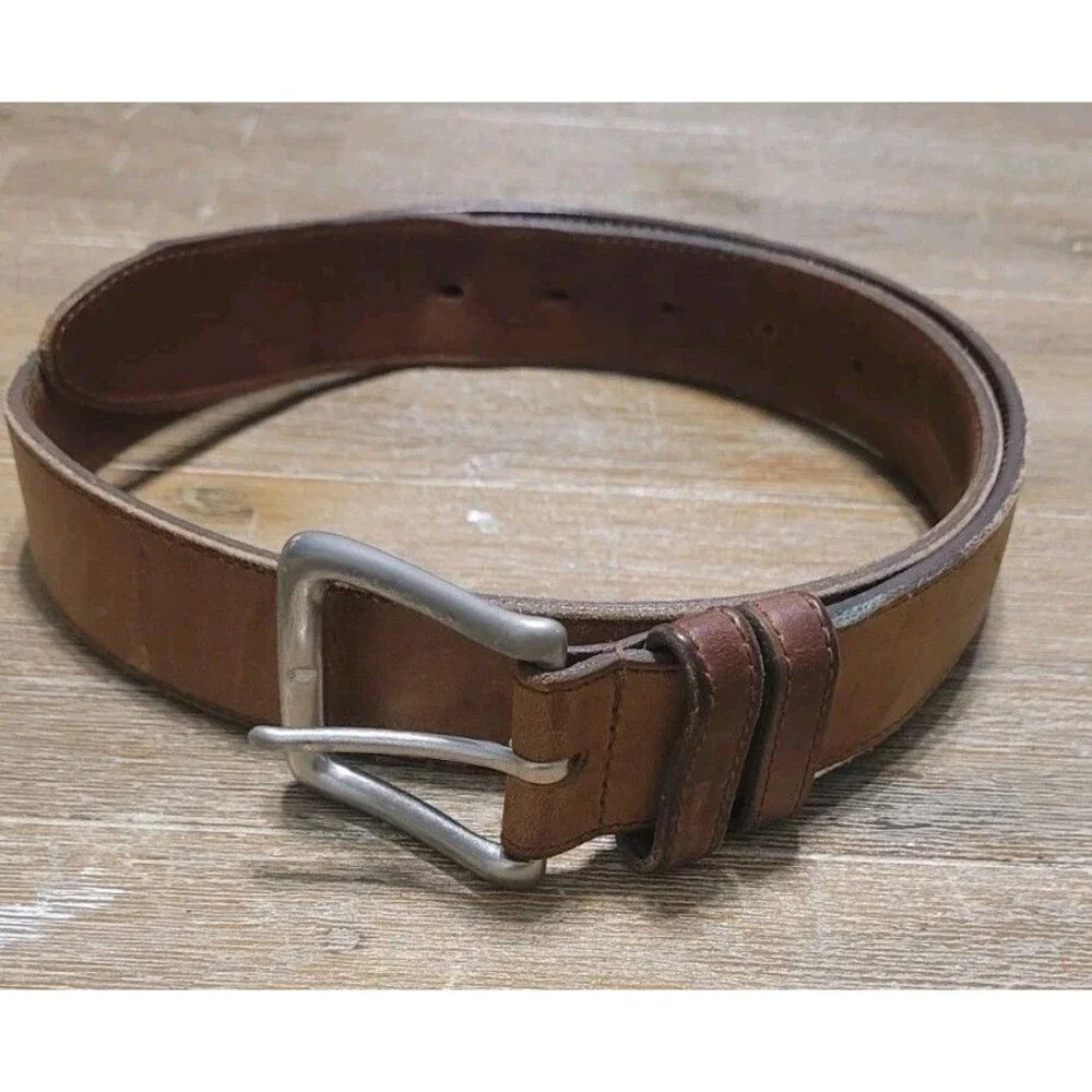 Vtg Coach Tabac 3878 Nubuc Brown Leather Belt 32 Waist Size